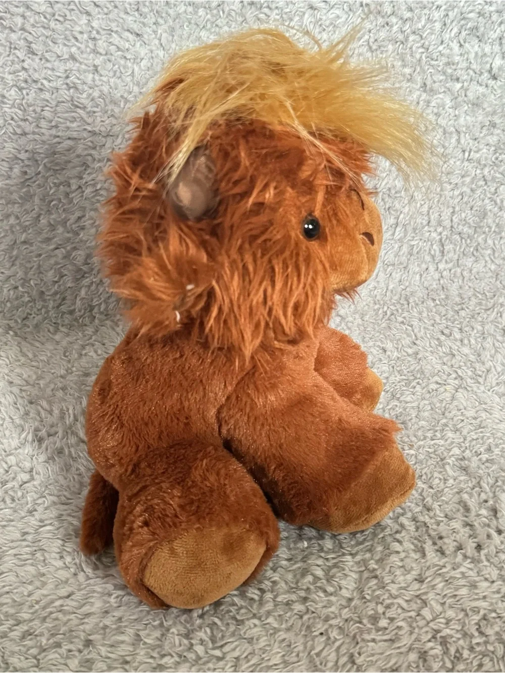 Toy Factory Angus Highland Cow Plush 9” Brown Stuffed Animal Soft Toy